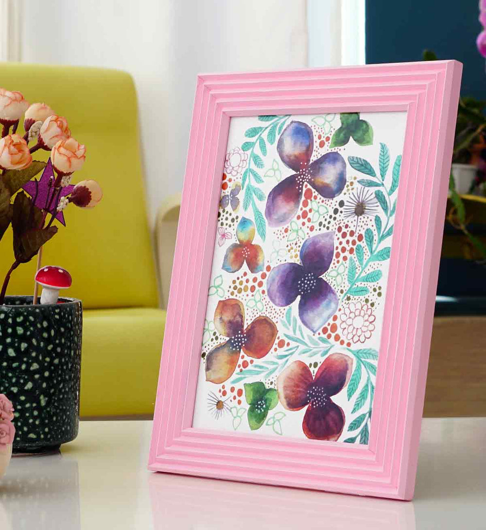 Pembe Ahşap Fotoğraf Çerçevesi detay görünümü 2