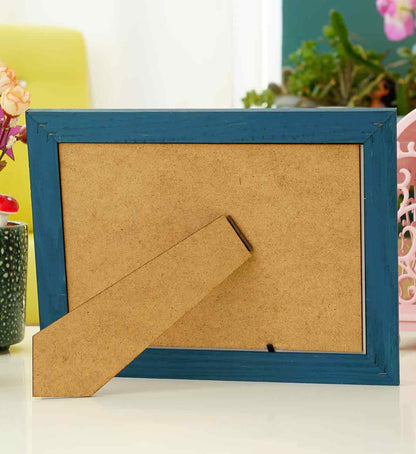 Fotoğraf Çerçevesi Fresco El Yapımı Çizgili Ahşap 15x21 cm