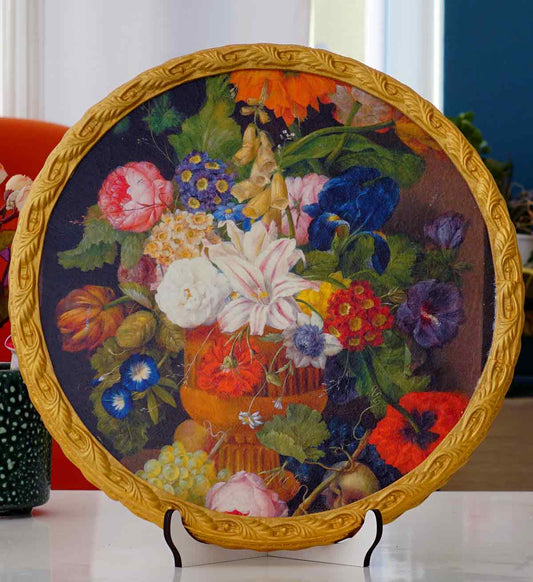 Sunumlarınızda İhtişam 30 cm Altın Yaldızlı Tepsi