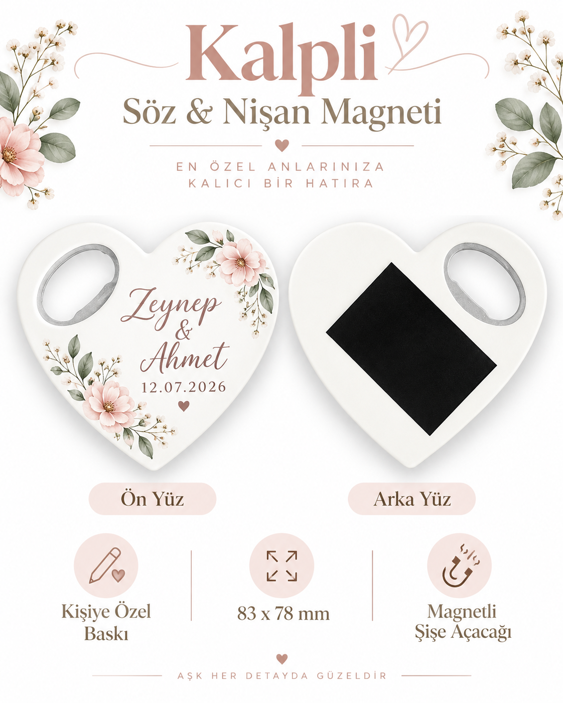 Kalpli Söz & Nişan Magneti