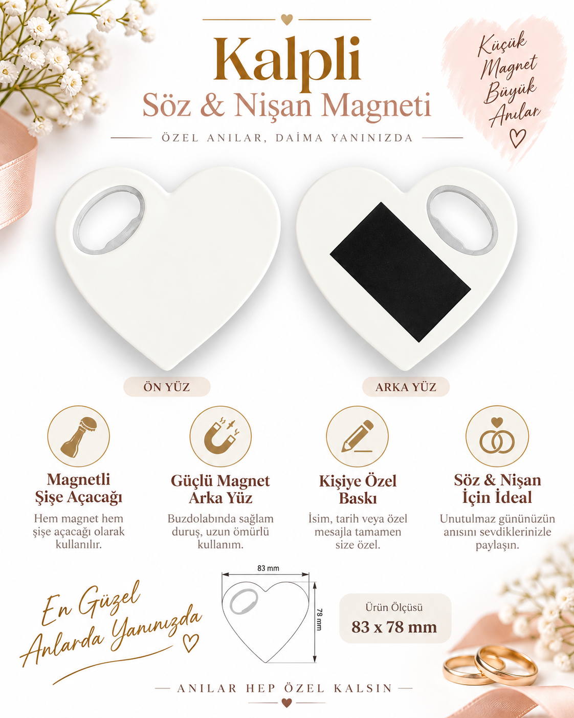 Kalpli Söz & Nişan Magneti