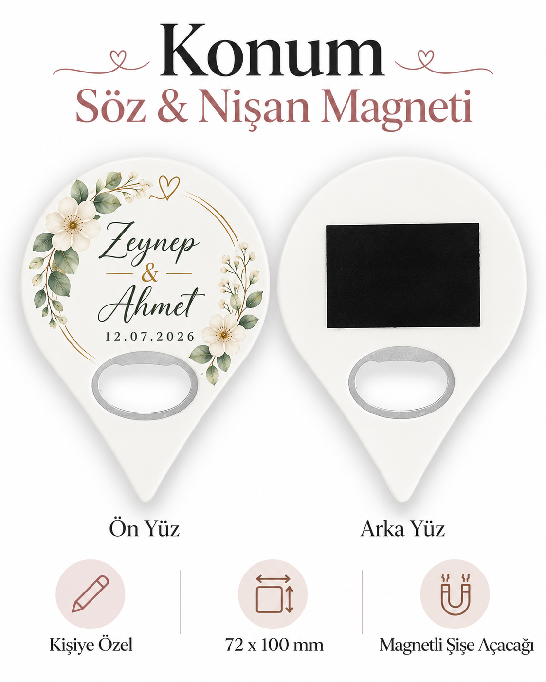 Konum Söz & Nişan Magneti