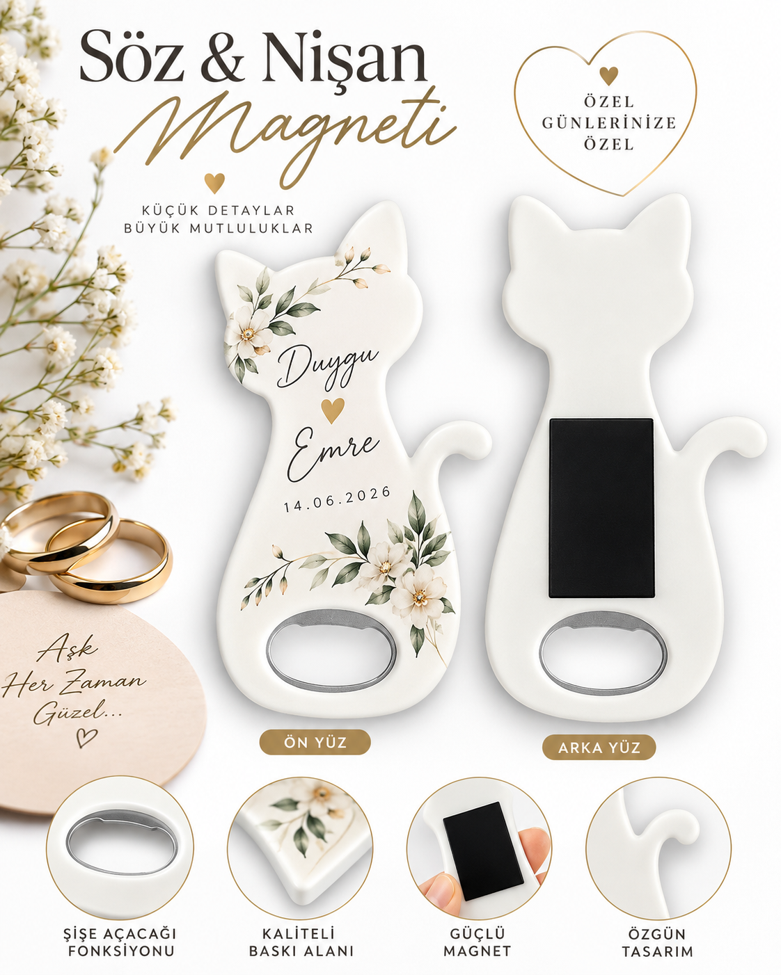 Kedili Söz & Nişan Magneti